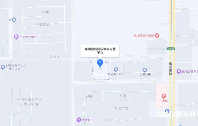 鄭州創(chuàng)新科技中等專業(yè)學(xué)校地址，乘車路線